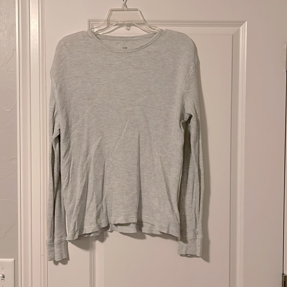 Waffle knit long sleeve